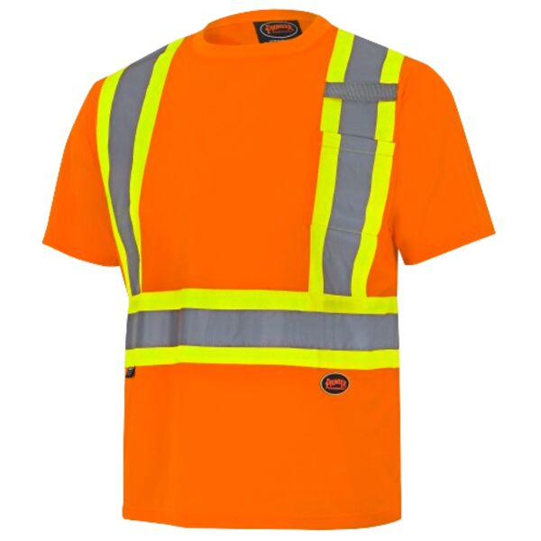 Hi-Viz Safety T-Shirt: Bird's-Eye Poly Thumbnail