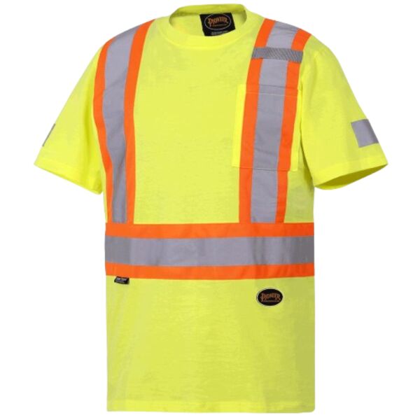 YELLOW/GREEN COTTON SAFETY T-SHIRT Thumbnail